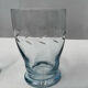 6 blue vintage glasses