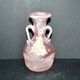 Antique amphora vase in iridescent pink blown glass – Murano, Italy, 20th century