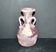 Antique amphora vase in iridescent pink blown glass – Murano, Italy, 20th century