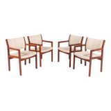 Ensemble de 4 fauteuils design danois par Christian Hvidt pour Soborg Mobelfabrik