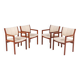 Ensemble de 4 fauteuils design danois par Christian Hvidt pour Soborg Mobelfabrik