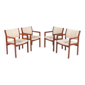 Ensemble de 4 fauteuils design danois par Christian Hvidt pour Soborg Mobelfabrik