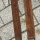 Vintage wooden skis pair L=194cm