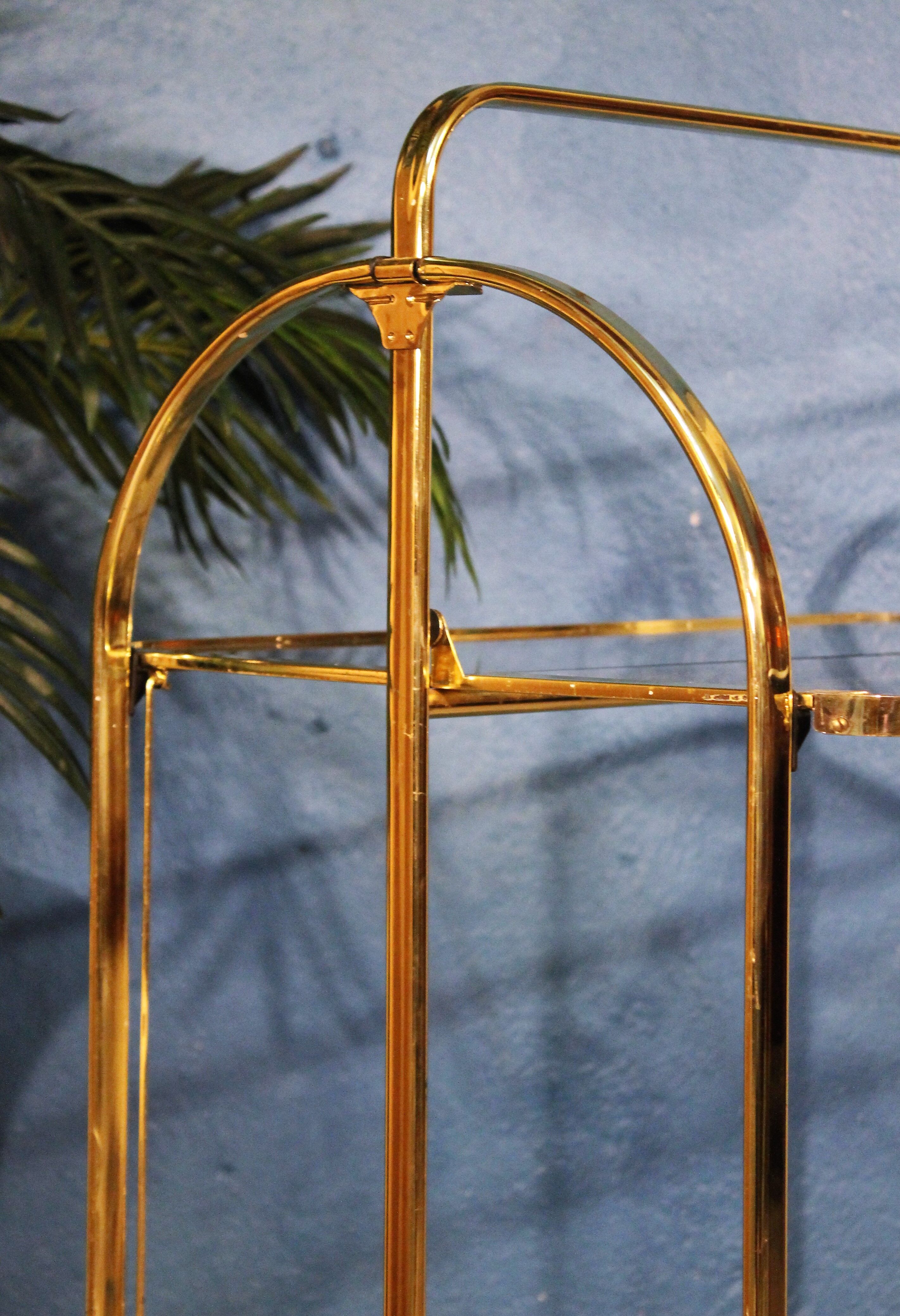 Metal-glass trolley 1970s