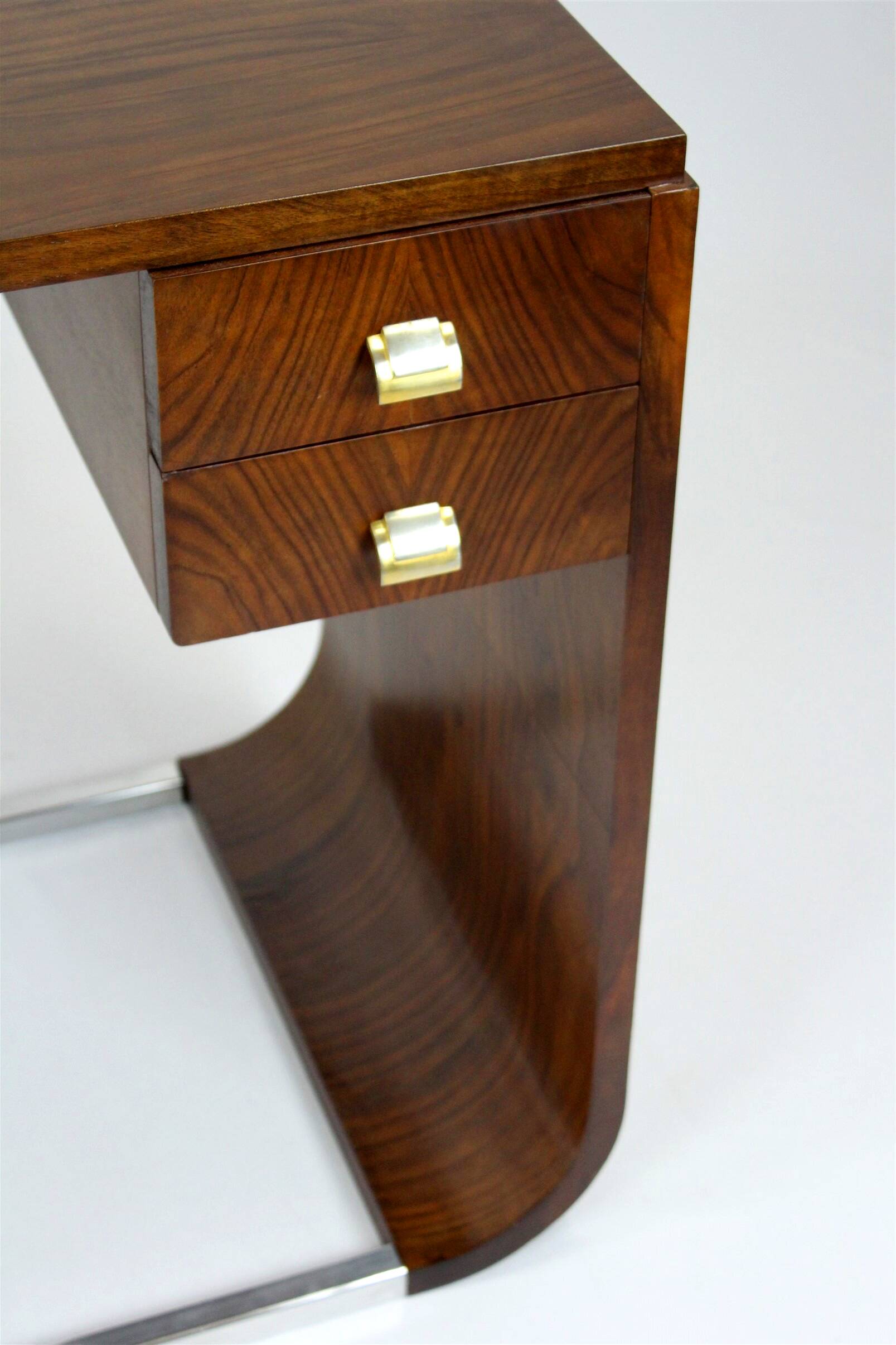 Art Deco Bentwood Desk, 1940s
