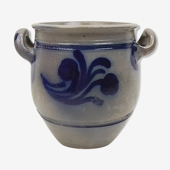 Grey and blue sandstone pot 2 handles