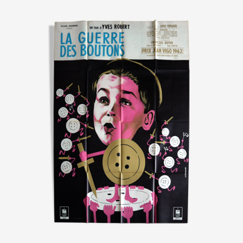 Affiche cinéma originale "La guerre des boutons" Yves Robert, Petit Gibus