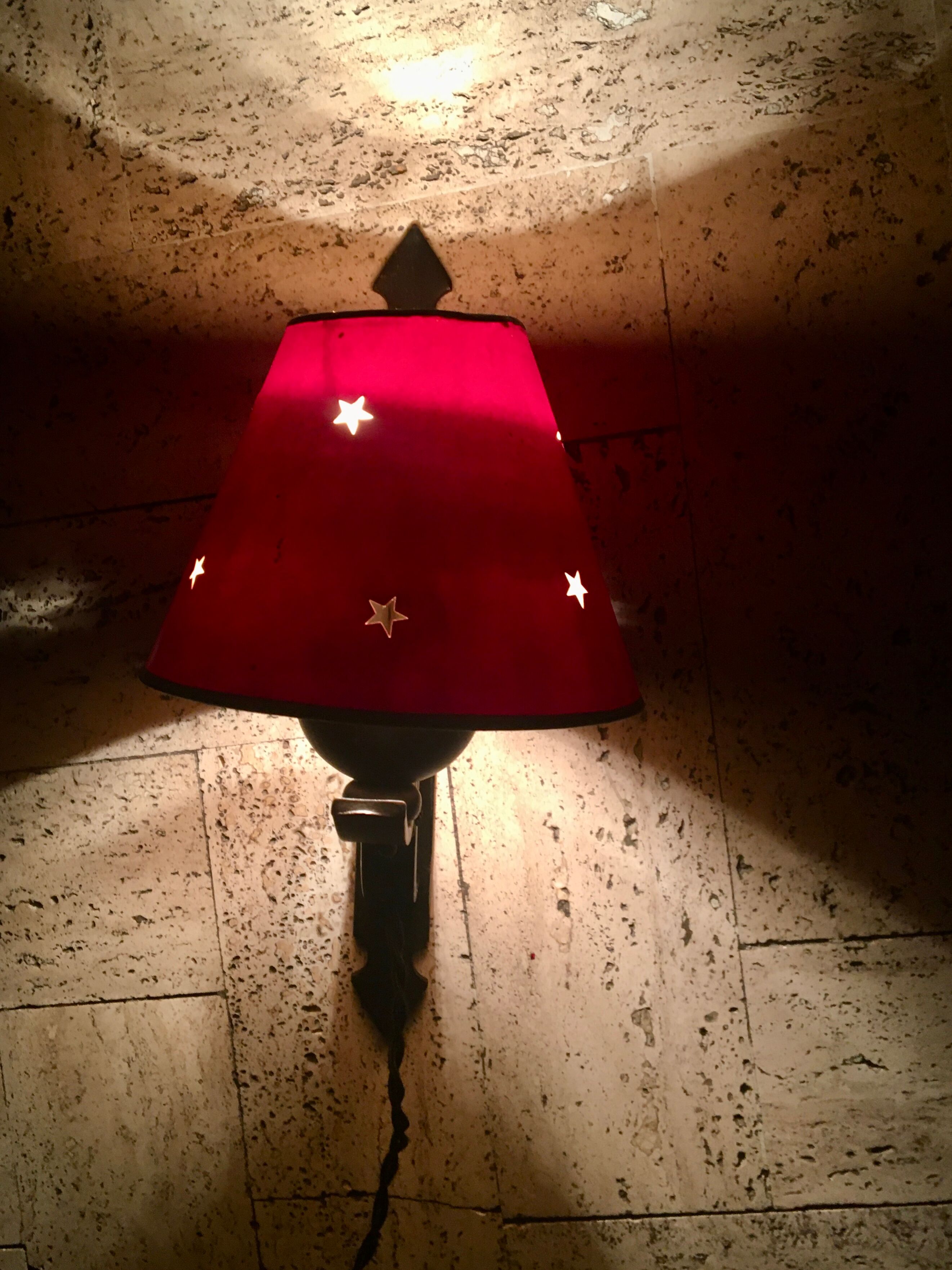 Perforated paper lampshades, 1950s