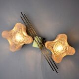 Sciolari house wall lamp, 2 fires Murano, Italy, 1970