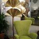Gingko Floor Lamp by Tommaso Barbi 1950