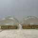 Pair of textured cut glass wall lights, 1970s