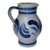 Handmade glazed stoneware pitcher with Handarbeit inscription