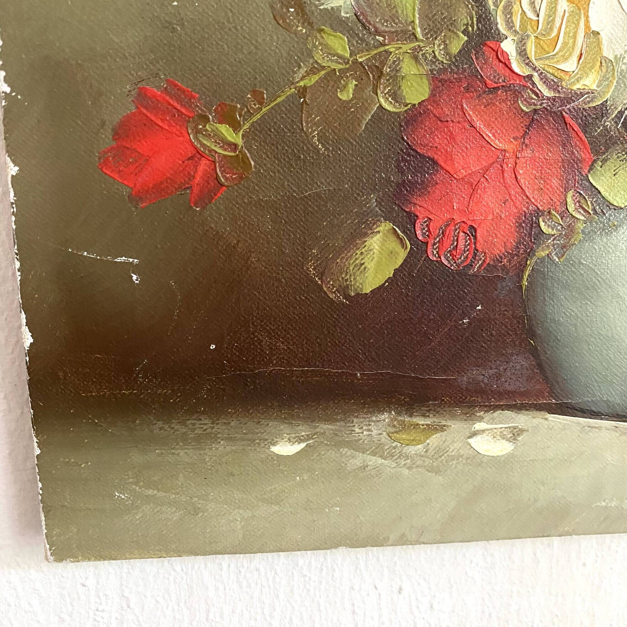 Painting on canvas still life, oil bouquet of flowers Copley