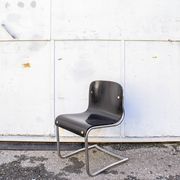 Italian Wooden e metal Chairs, 1960s, Set of 2