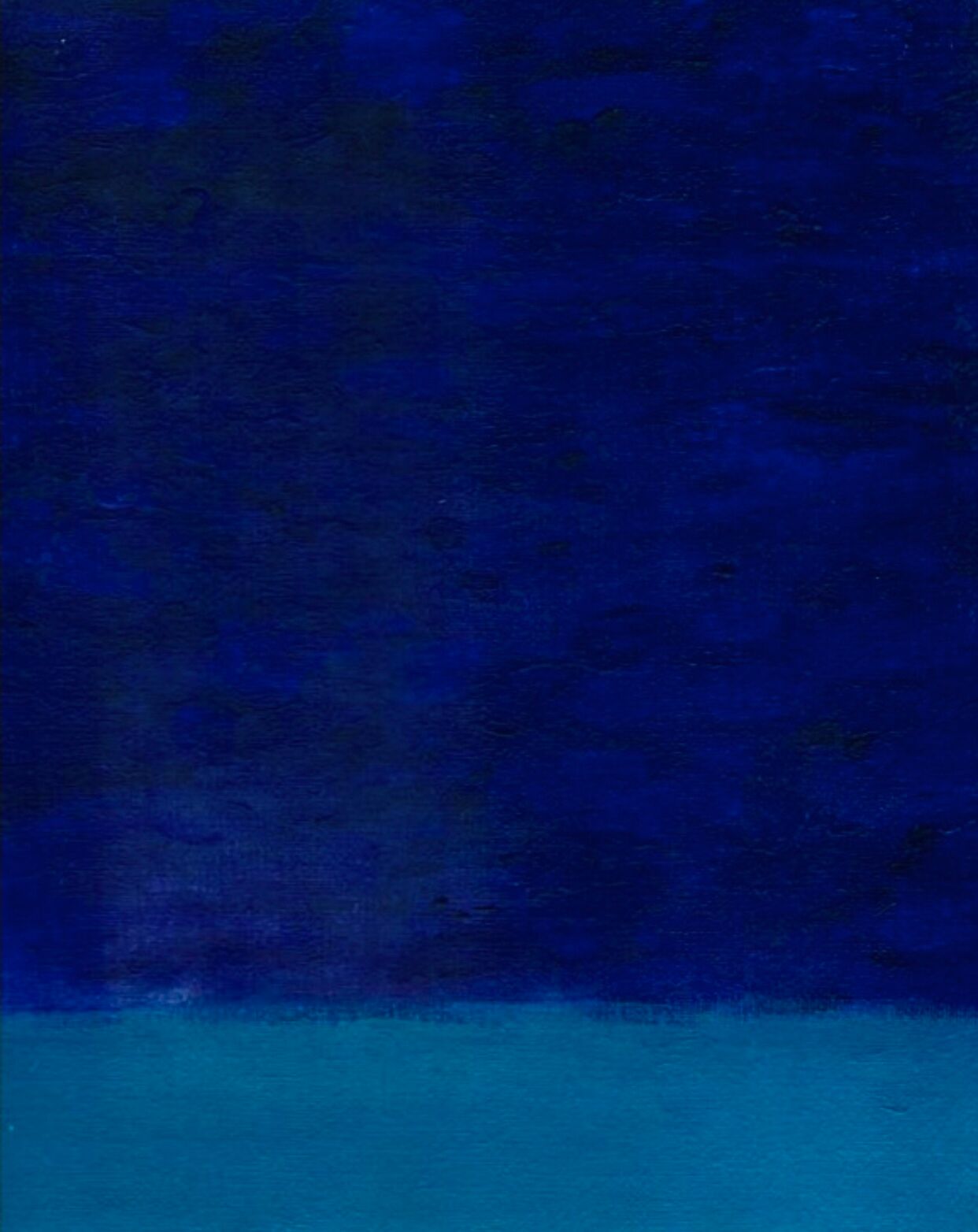 Small blue table