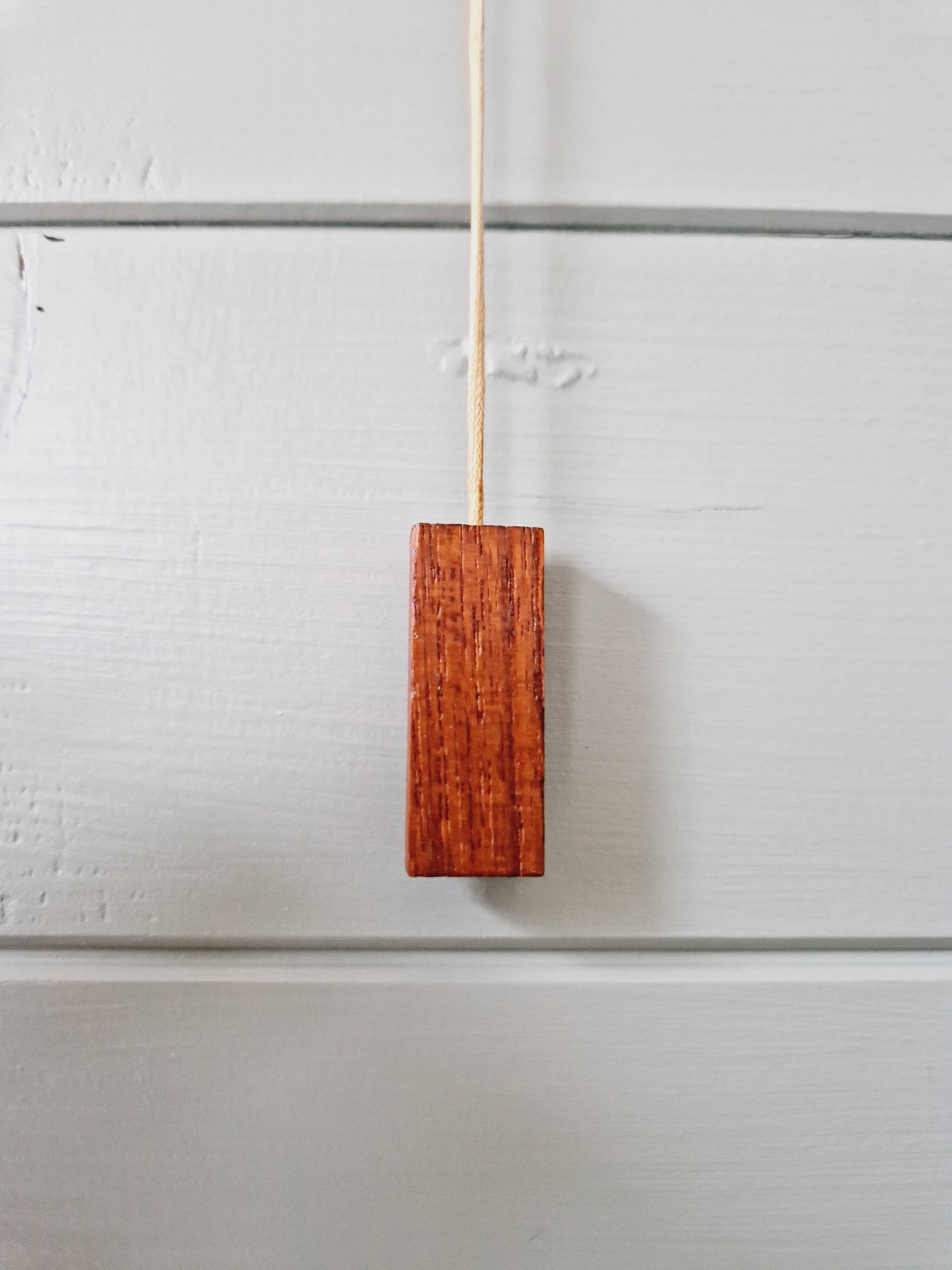 Scandinavian wall light in opaline and teak, 1960s