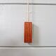 Scandinavian wall light in opaline and teak, 1960s