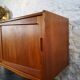 Scandinavian sideboard with sliding doors and drawers - teak