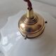 Suspension en opaline blanche
