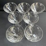 7 Baccarat Saint Hélier champagne glasses