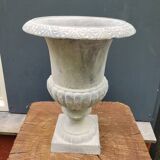 Cast iron garden vase grey planter