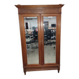 Armoire avec miroirs en bois ancien