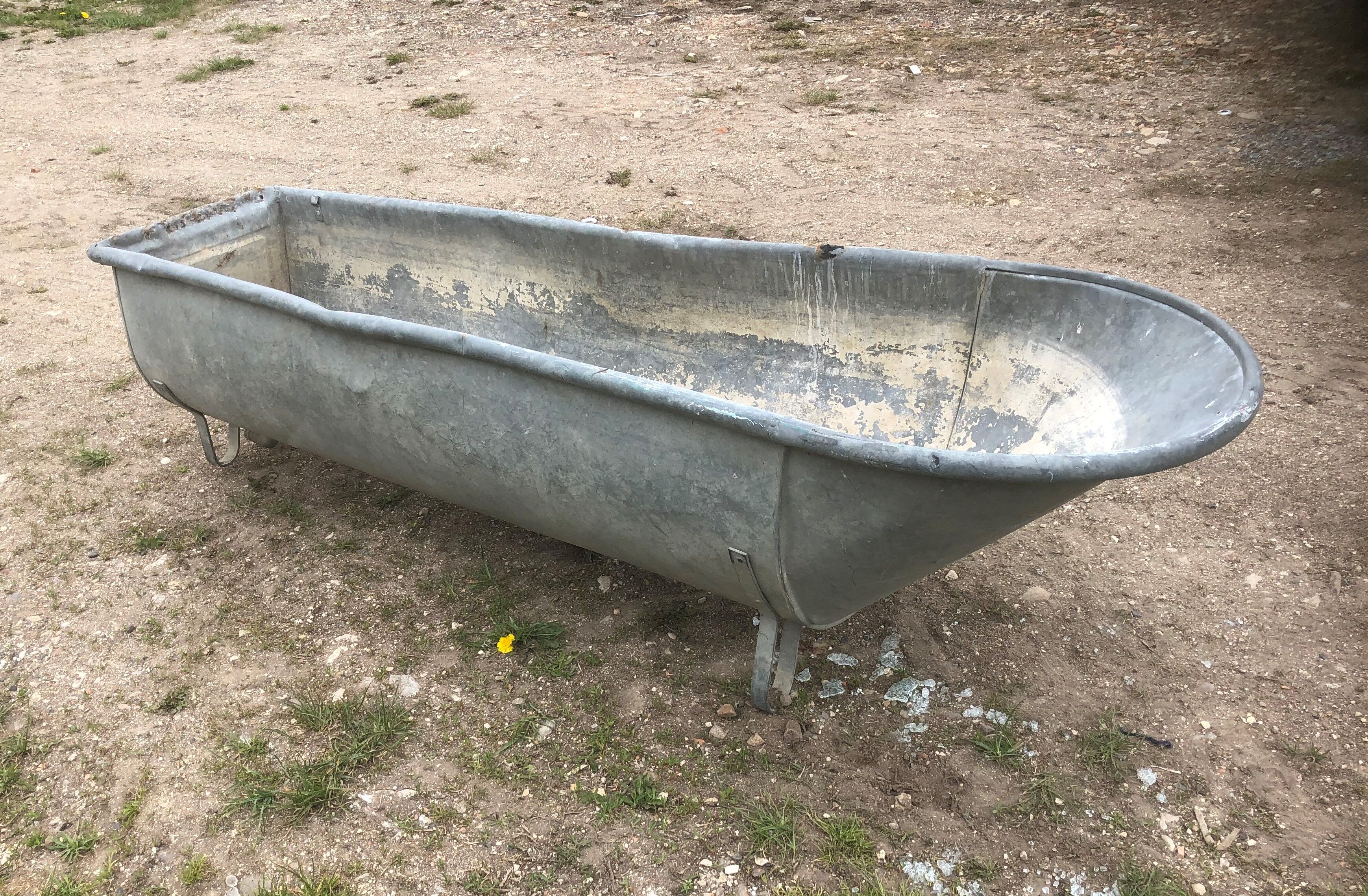 former 1900 zinc bathtub