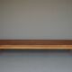 XL slatted teak bench from the 1960s