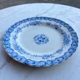 2 assiettes Faïence Ancienne (Décor Bleu)