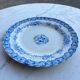 2 Antique Earthenware Plates (Blue Decor)