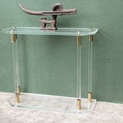 Console, altuglass, années 1970, dans le goût de Charles Hollis Jones