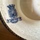 Plate on pedestal in Gien ironstone model Montigny