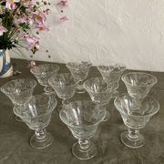 10 Luminarc glass dessert bowls