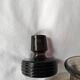 Engraved smoked glass carafe