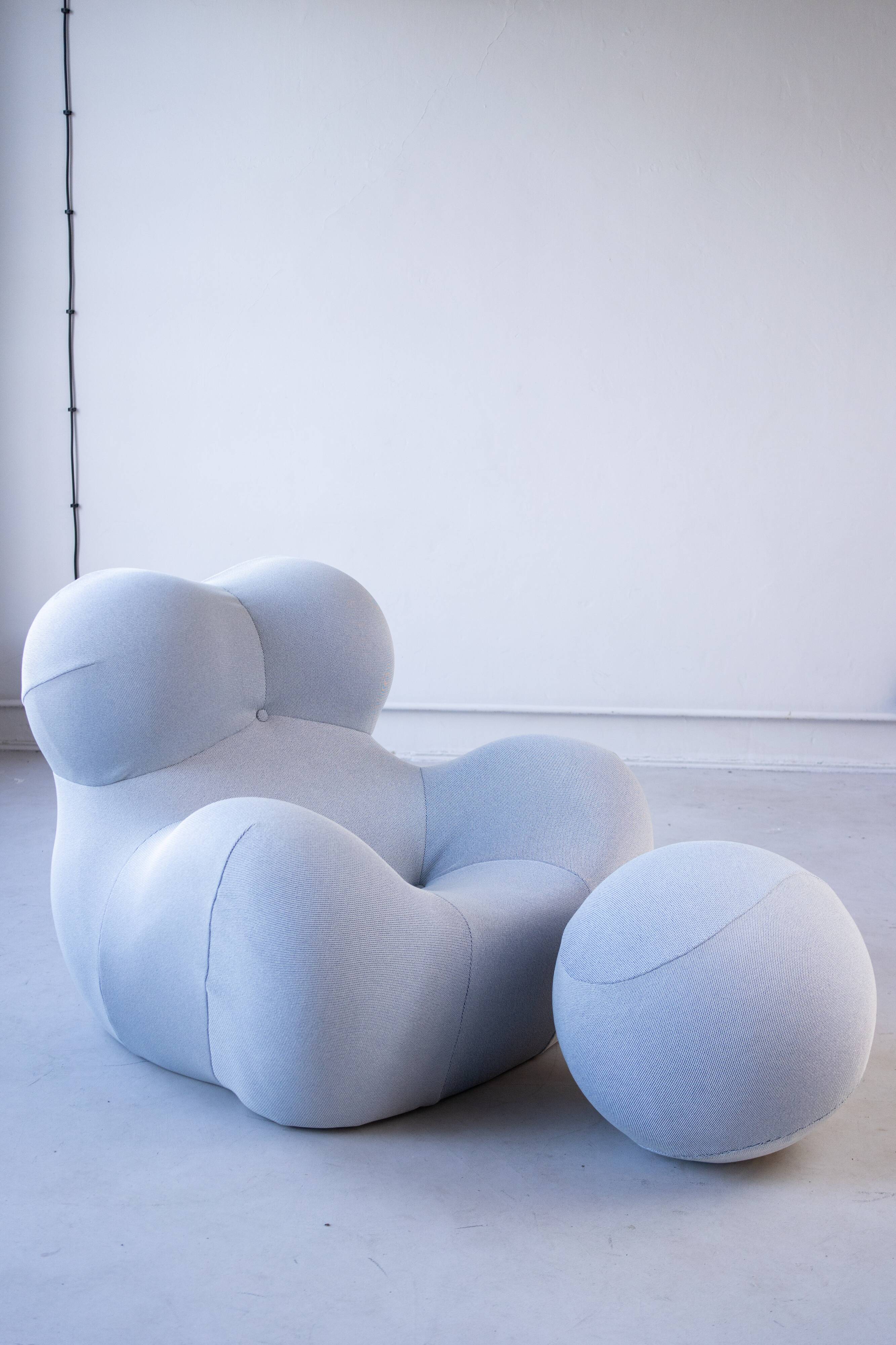 Italian Big Mama Up Chair & Ottoman attributed to Gaetano Pesce for B&B Italia, 2000, Set of 2