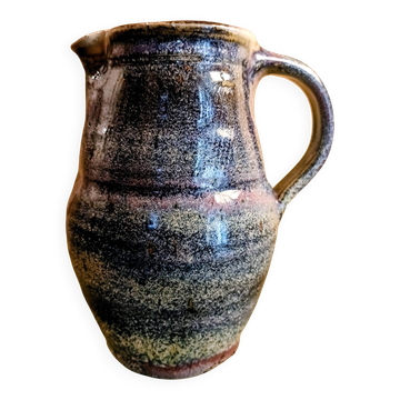 Glazed stoneware jug handmade
