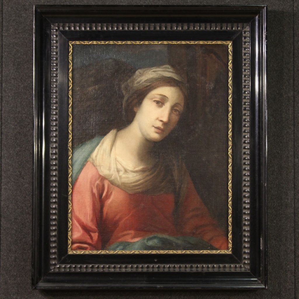 Portrait antique d’une dame de la seconde moitié du 17ème siècle