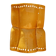 Sculptural wall light in yellow ceramic