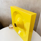 Yellow Metal Wall Light by Klaus Hempel for Kaiser Leuchten, 1970s