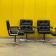 1970s Leather Swivel Chair Eurochair by Girsberger (Price for One)