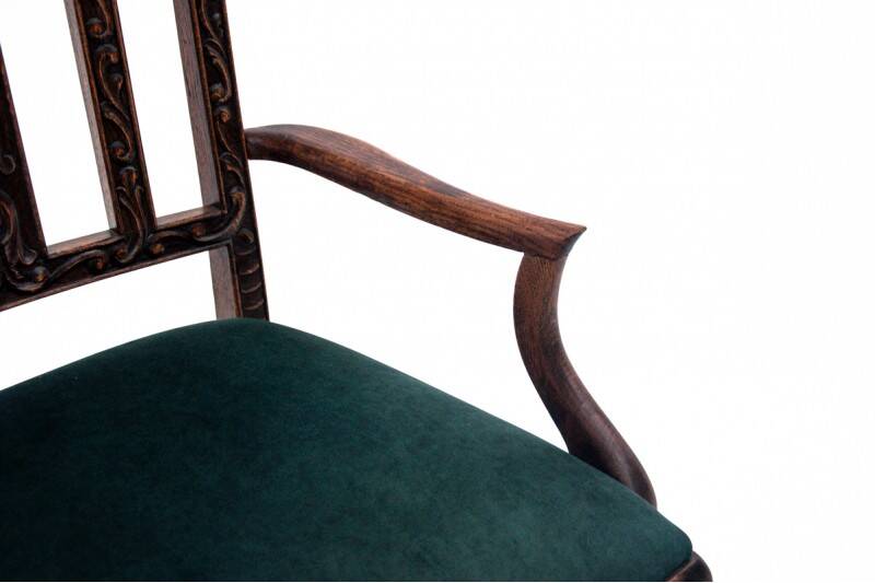 Chippendale style armchair, circa 1900. After renovation.