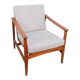 Vintage Thonet teak armchair, retro 1960s–70s style.