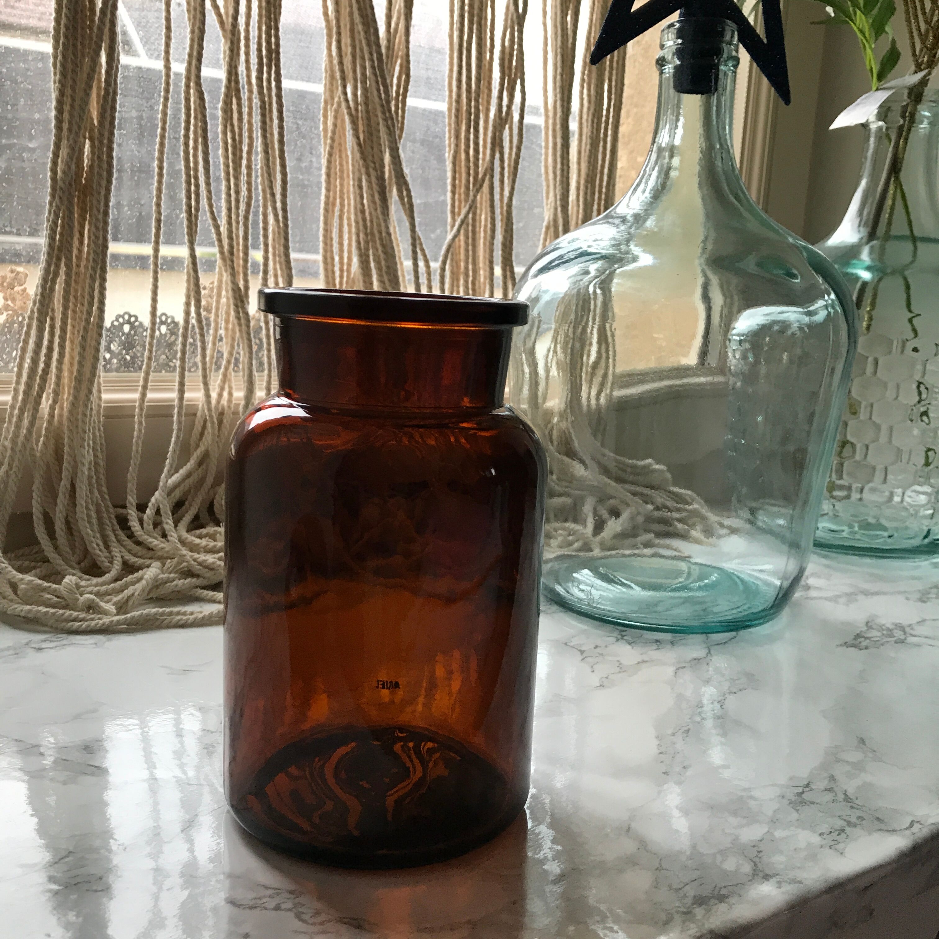 Apothecary jar-bottle
