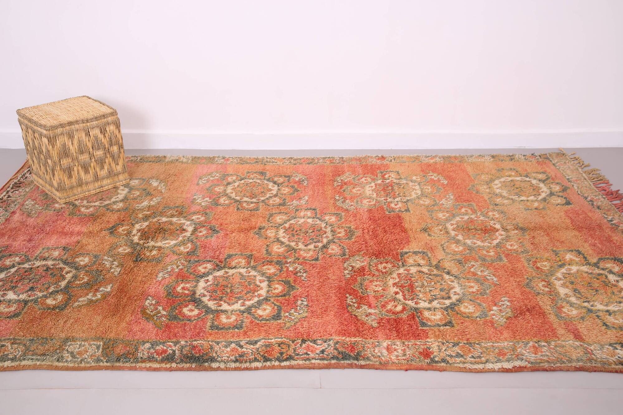 Vintage Moroccan rug 178 x 312 cm - Pink Berber rug - Old Handmade Rug