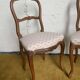 Duo de chaises à décor fleuri
