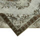 Tapis fait à la main distressed turkish 1980s 207 cm x 304 cm tapis gris