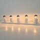 Vintage Space Age Domino Wall Lamp in White from Targetti Sarkey, 1970s
