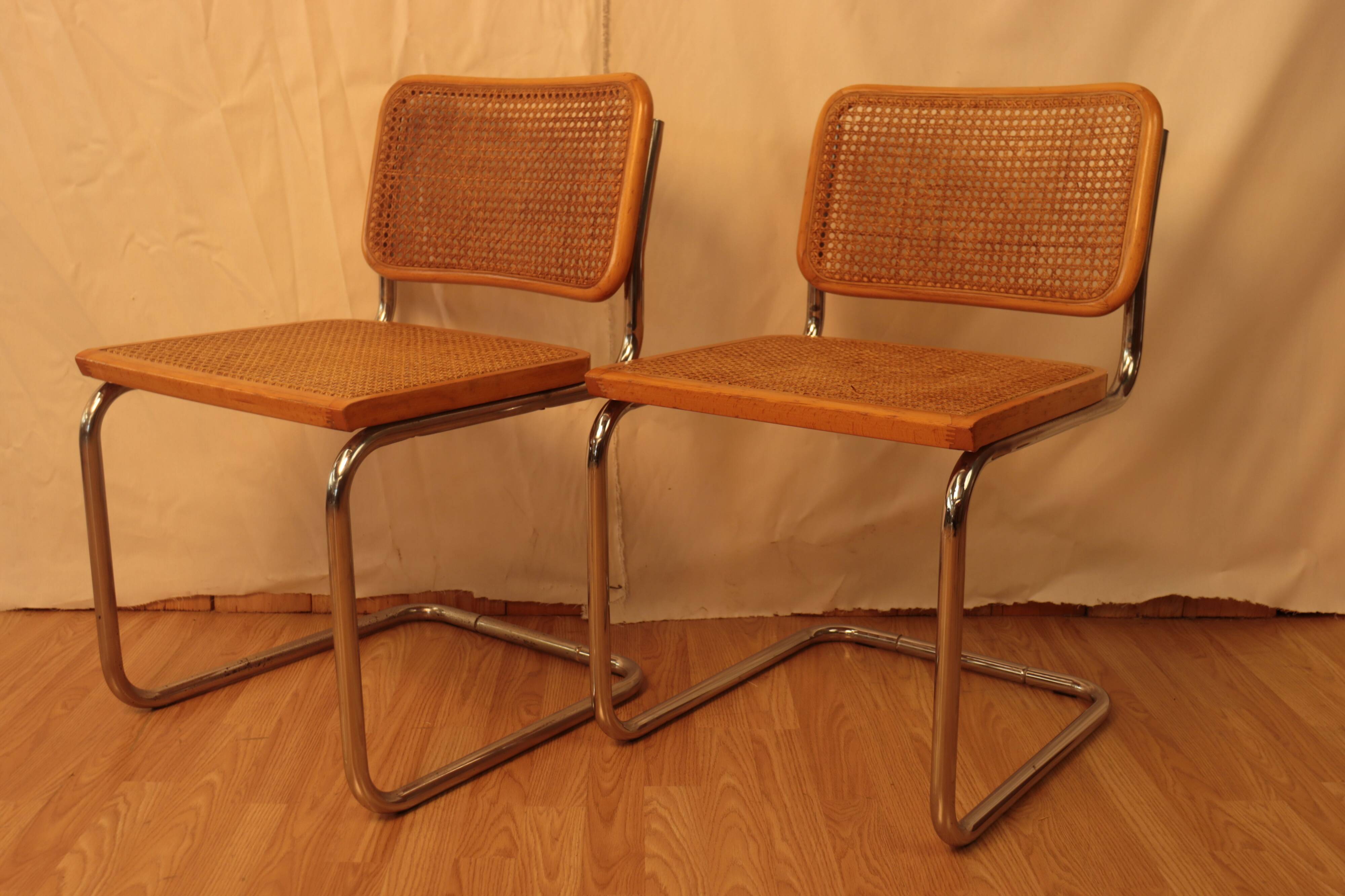 Paire de chaise Marcel Breuer B32
