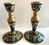 Atypical duo of candlesticks, candle holders, copperware from cerdon