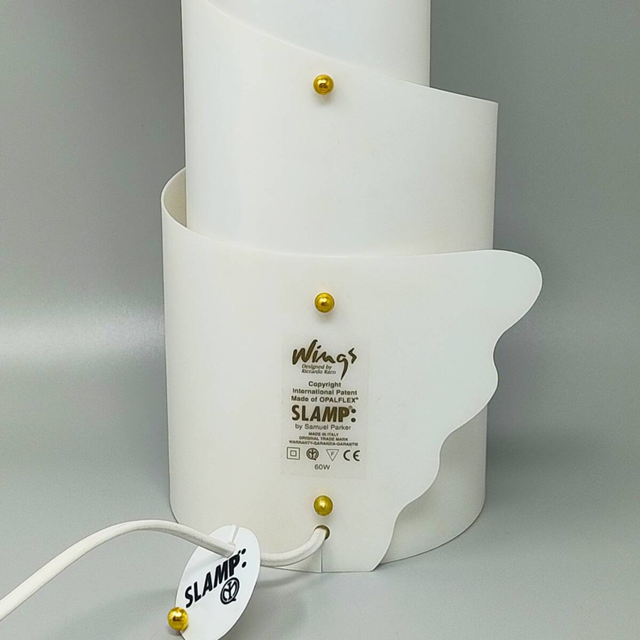 1980s Gorgeous Slamp "Wings - Ali" Table Lamp Designed by Riccardo Raco for